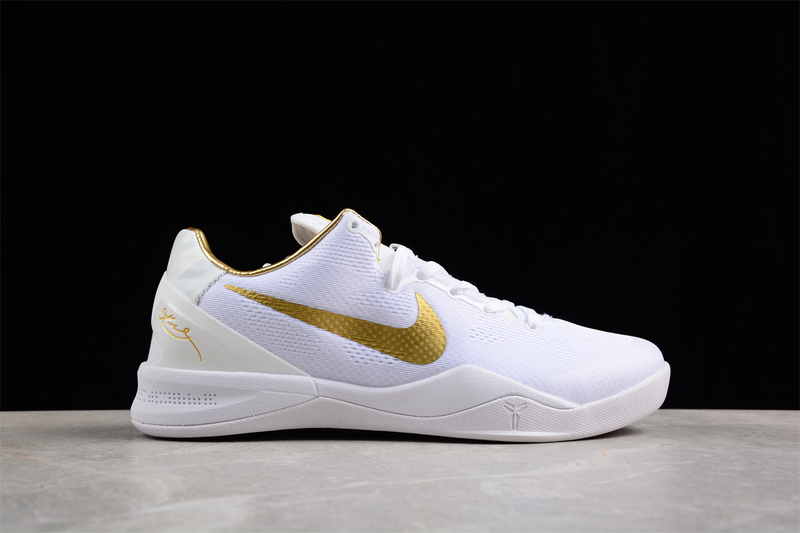 Kobe 8 Protro White/Gold 3