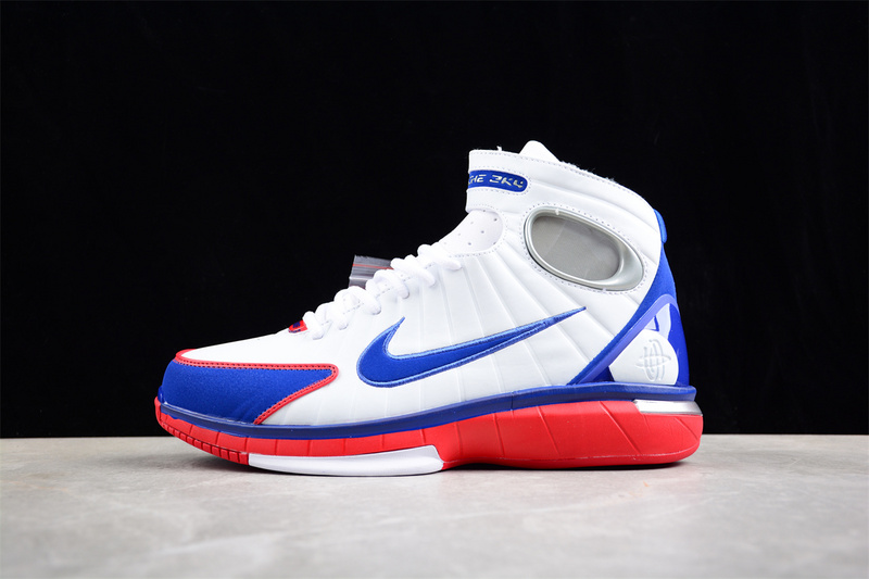 Air Zoom Huarache 2K4 White/Game Royal-Sport Red-Metallic Silver 11