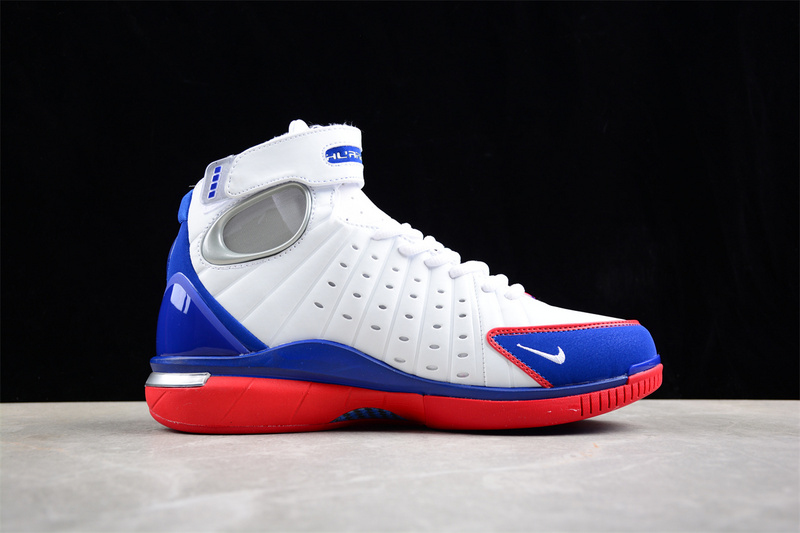 Air Zoom Huarache 2K4 White/Game Royal-Sport Red-Metallic Silver 15