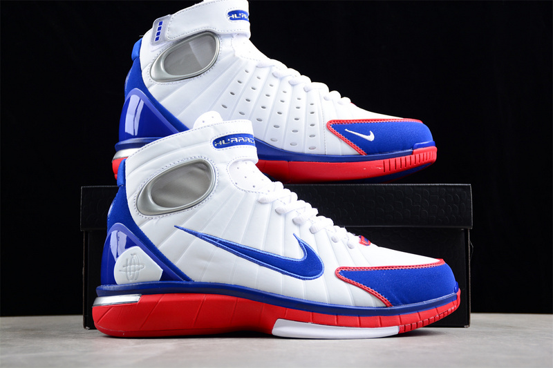 Air Zoom Huarache 2K4 White/Game Royal-Sport Red-Metallic Silver 19