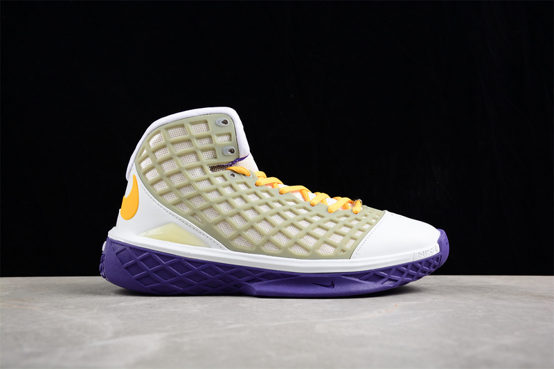 Zoom Kobe 3 Lakers Mtllc Slvr/Cnyn Gld-Vrsty Prpl 7