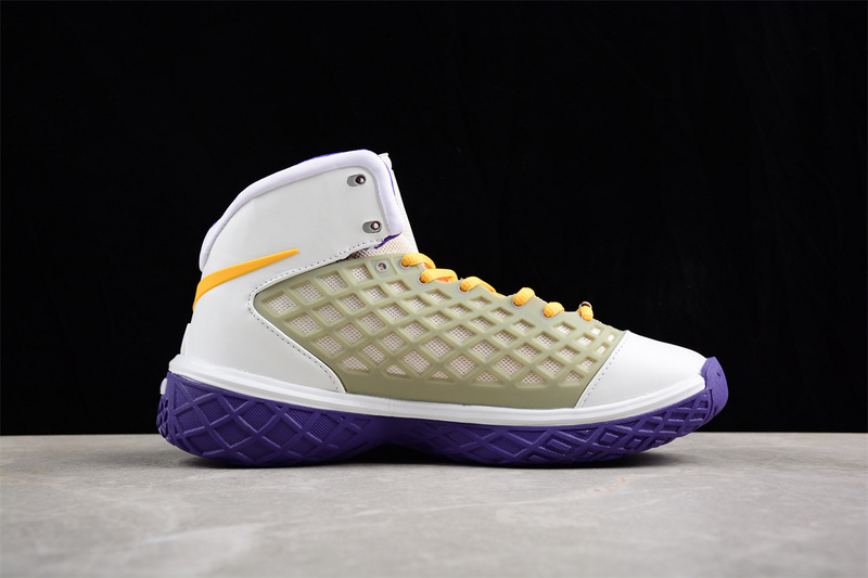 Zoom Kobe 3 Lakers Mtllc Slvr/Cnyn Gld-Vrsty Prpl 17