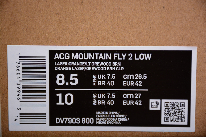 Acg Mountain Fly 2 Black/Oraange/Grey/White 25