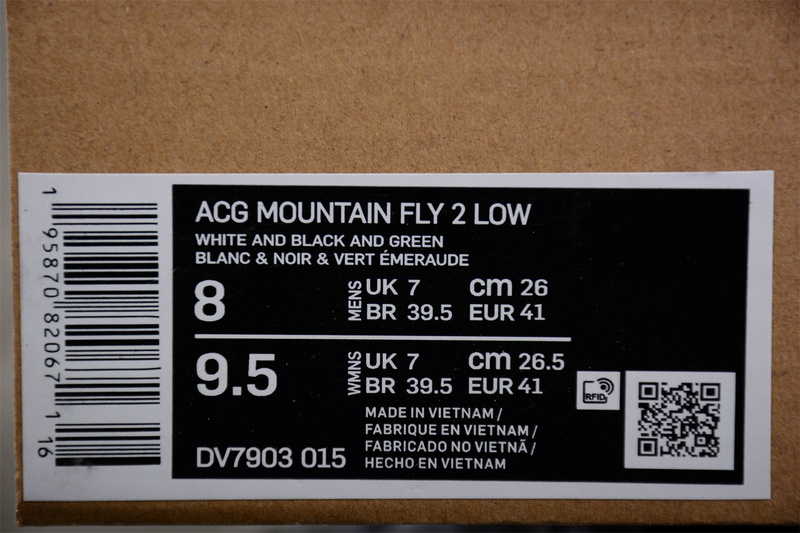 Acg Mountain Fly 2 Low Black/White/Light Grey 15