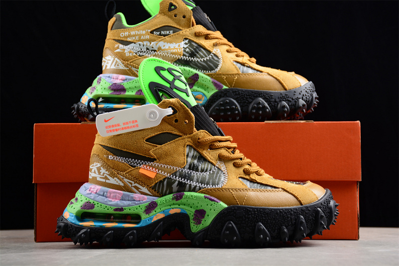 Off-White Acg Air Terra Forma Yellow/Green/Black/Brown 15