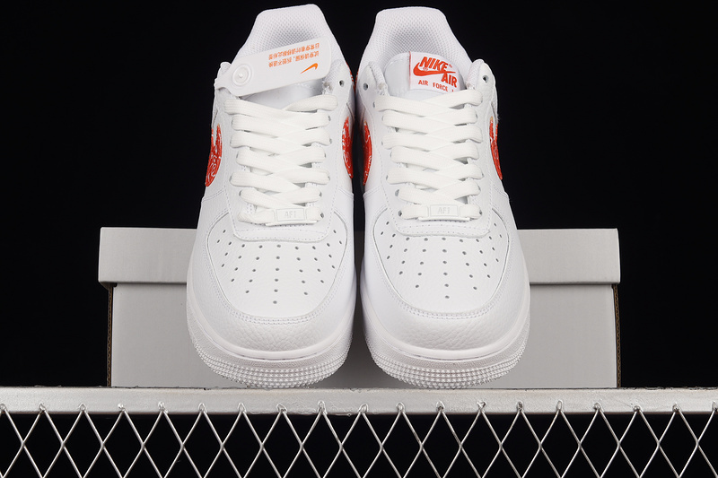 Air Force 1 Low Orange Paisley White/Rush Orange-White 7