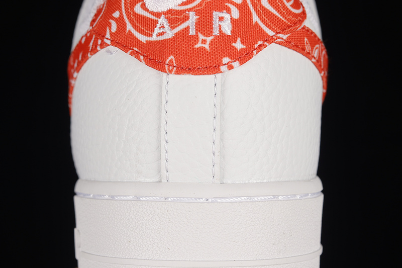 Air Force 1 Low Orange Paisley White/Rush Orange-White 21