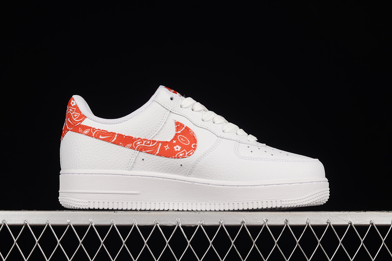 Air Force 1 Low Orange Paisley White/Rush Orange-White 27