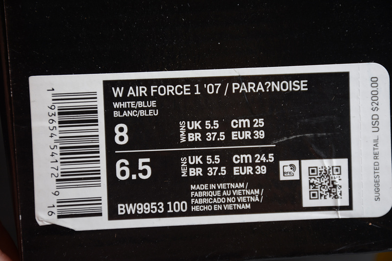 Air Force 1 Low 07 Para-Noise White/Blue 15