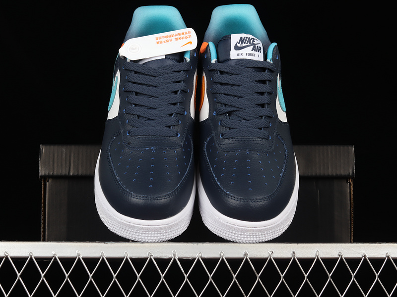 Air Force 1 Low 07 Black/Blue/White-Orange 9