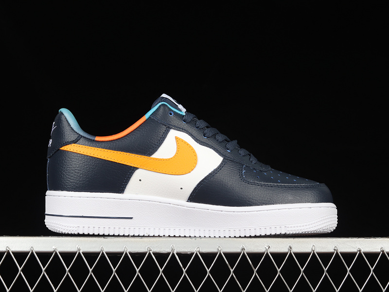 Air Force 1 Low 07 Black/Blue/White-Orange 11