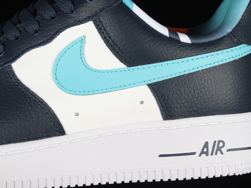 Air Force 1 Low 07 Black/Blue/White-Orange 13