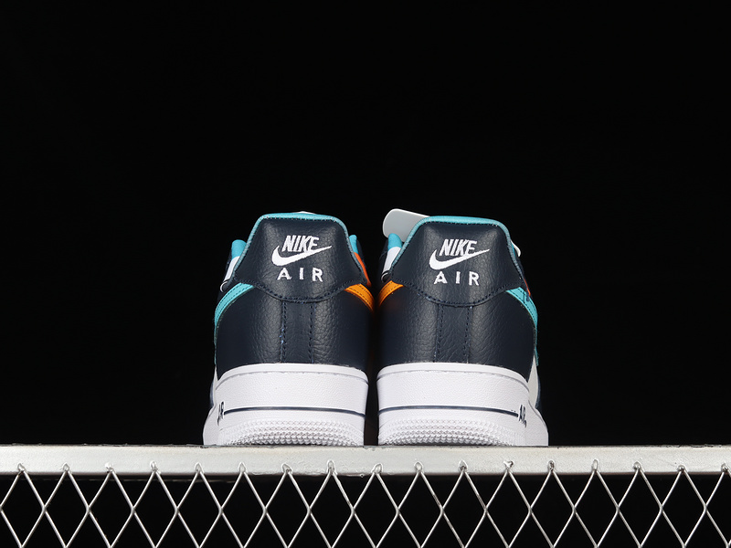 Air Force 1 Low 07 Black/Blue/White-Orange 15