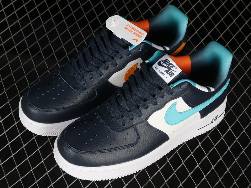 Air Force 1 Low 07 Black/Blue/White-Orange 17