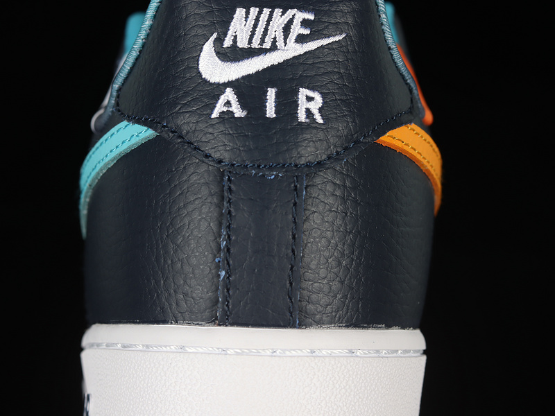 Air Force 1 Low 07 Black/Blue/White-Orange 29