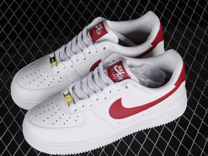 Nike Air Force 1 '07 White/Noble Red/White/White 3