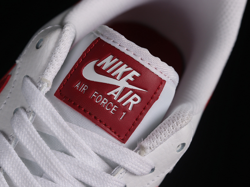 Nike Air Force 1 '07 White/Noble Red/White/White 5