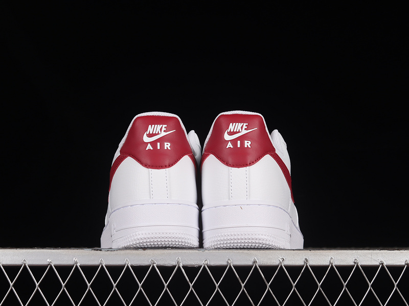 Nike Air Force 1 '07 White/Noble Red/White/White 23