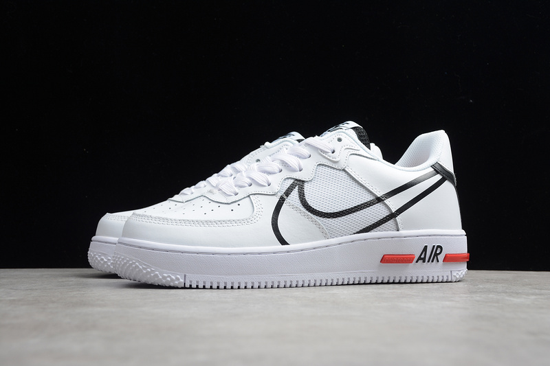 Air Force 1 React D/Ms/X White/Black 5