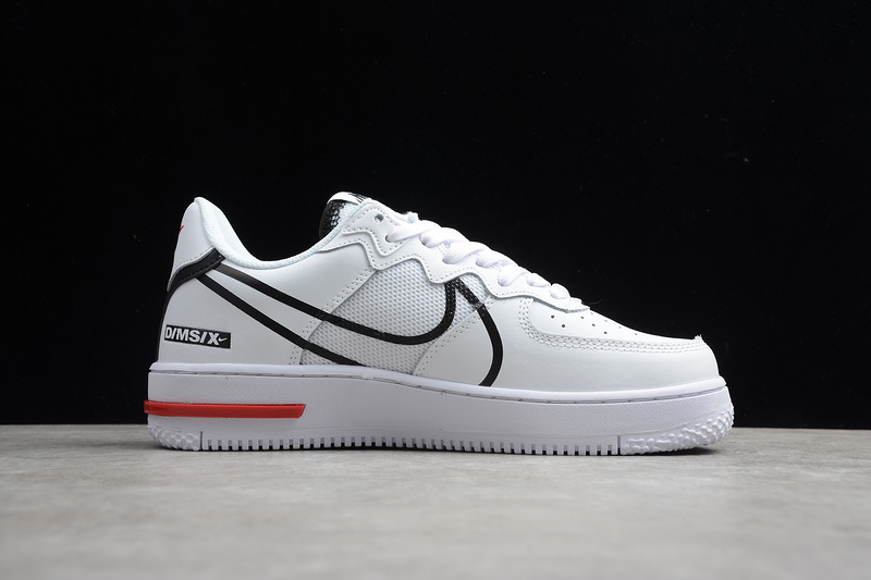 Air Force 1 React D/Ms/X White/Black 13