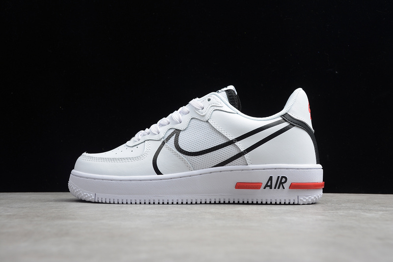 Air Force 1 React D/Ms/X White/Black 25