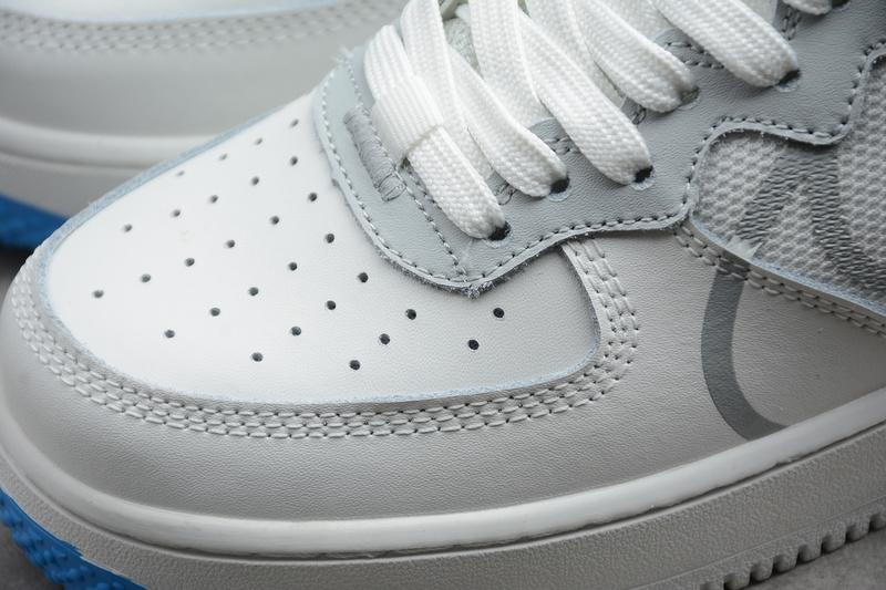 Air Force 1 White/Light Smoke Grey-University Gold 3