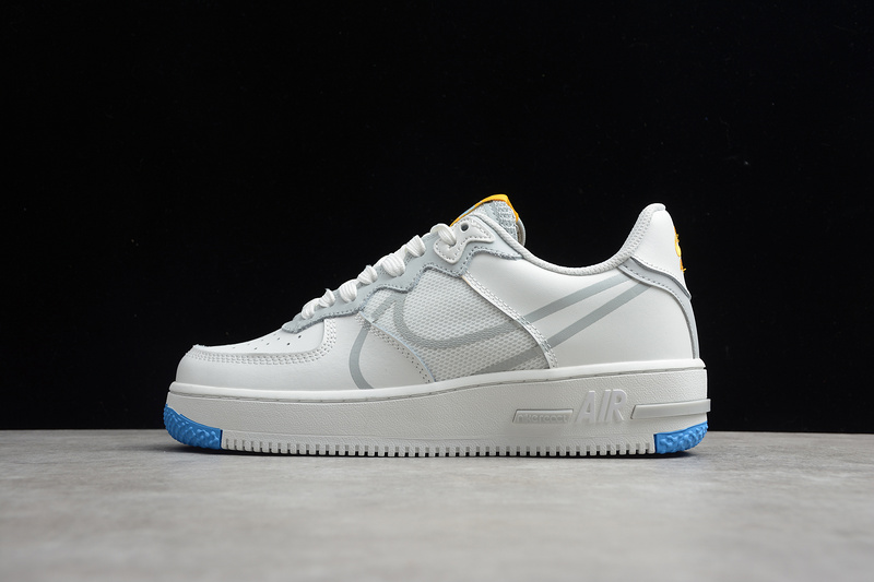 Air Force 1 White/Light Smoke Grey-University Gold 25