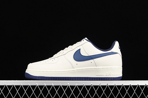 Air Force 1 Low 07 White/White/Navy Blue 11