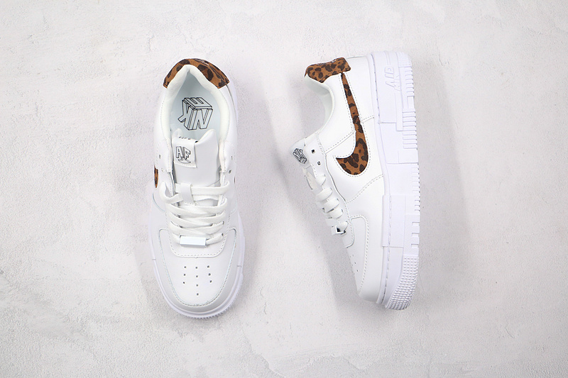 Air Force 1 Low Pixel Se Leopard Print White/White/White 7