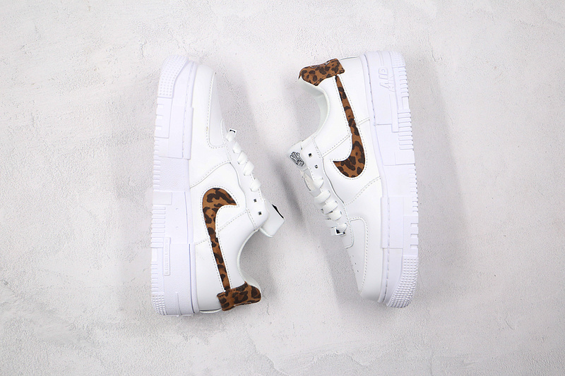 Air Force 1 Low Pixel Se Leopard Print White/White/White 19