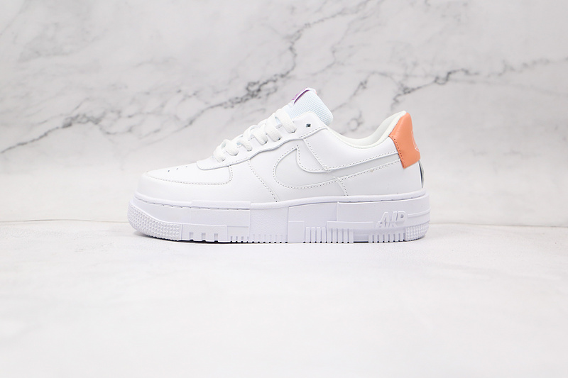 Air Force 1 Low Pixel Se White/White/Orange 3