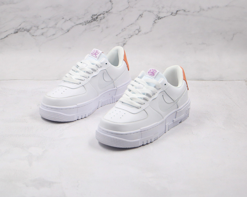 Air Force 1 Low Pixel Se White/White/Orange 7