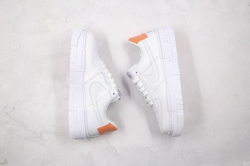 Air Force 1 Low Pixel Se White/White/Orange 11