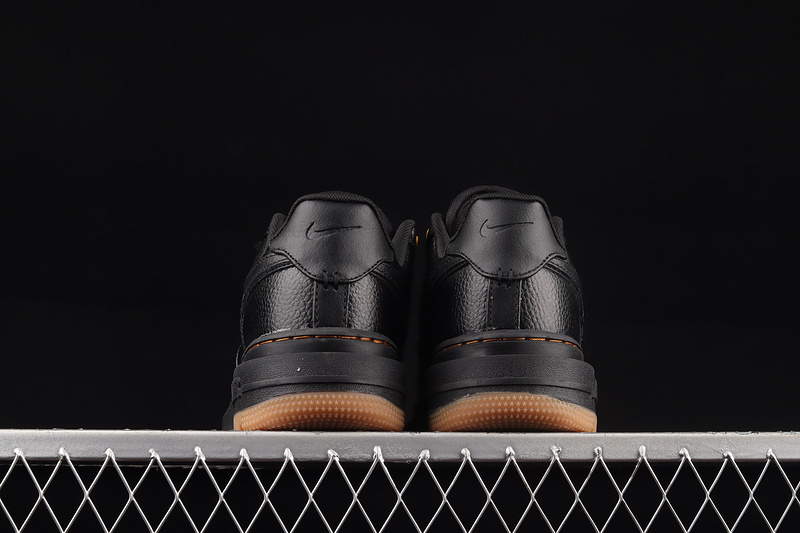 Air Force 1 Luxe Black Gum Black/Black/Bucktan/Gum Yellow 11