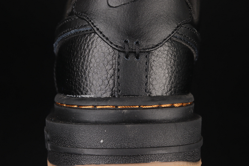 Air Force 1 Luxe Black Gum Black/Black/Bucktan/Gum Yellow 13