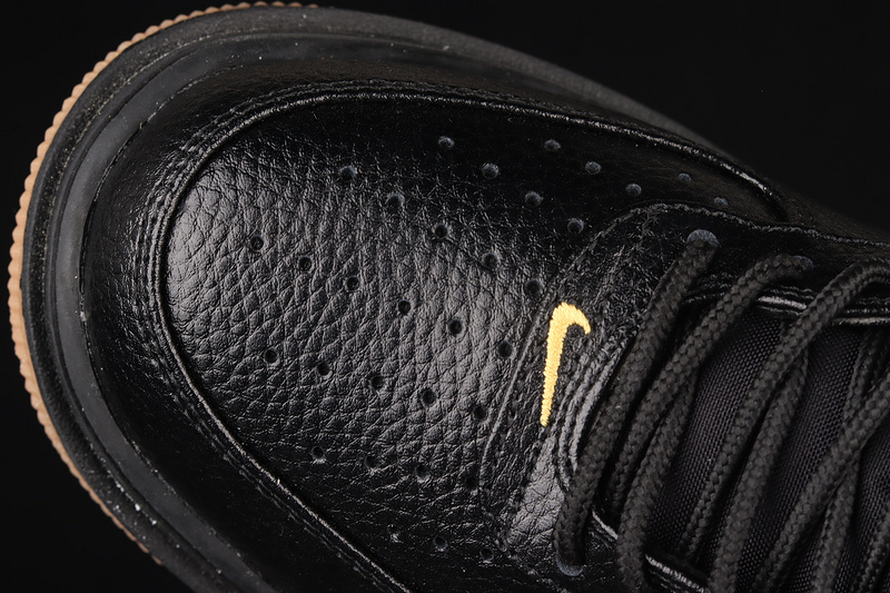 Air Force 1 Luxe Black Gum Black/Black/Bucktan/Gum Yellow 29