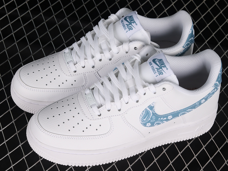 Air Force 1 Low Essentials Blue Paisley White/Worn Blue/White 25