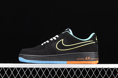 Air Force 1 Low 07 Lv8 Peace And Unity Black/Aluminum/Hyper Crimson/Yellow 7