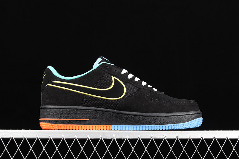 Air Force 1 Low 07 Lv8 Peace And Unity Black/Aluminum/Hyper Crimson/Yellow 15