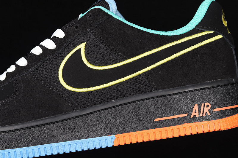 Air Force 1 Low 07 Lv8 Peace And Unity Black/Aluminum/Hyper Crimson/Yellow 17