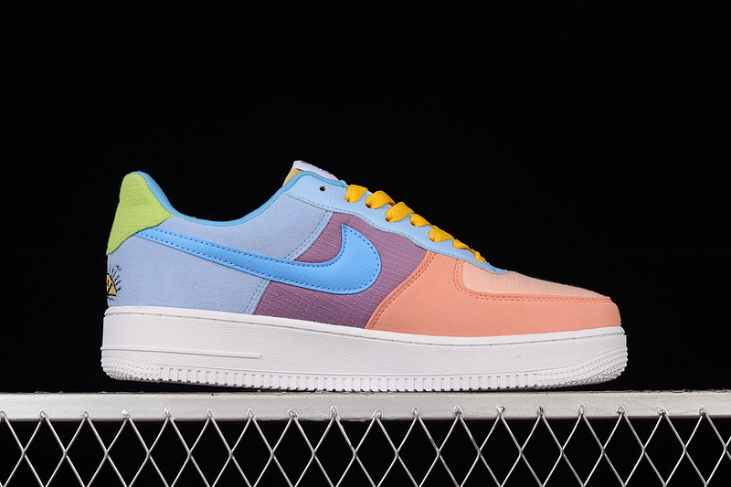 Nike Air Force 1 '07 Low Sun Club Pink/Olive/Blue 7