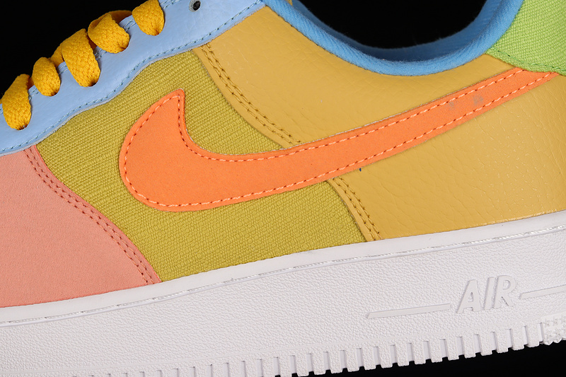 Nike Air Force 1 '07 Low Sun Club Pink/Olive/Blue 9