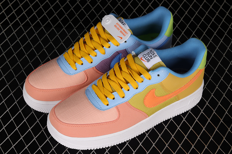 Nike Air Force 1 '07 Low Sun Club Pink/Olive/Blue 17