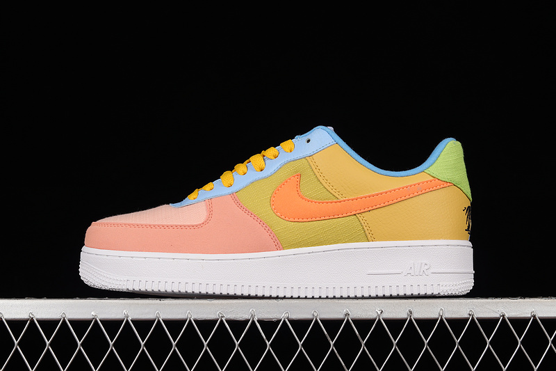 Nike Air Force 1 '07 Low Sun Club Pink/Olive/Blue 23