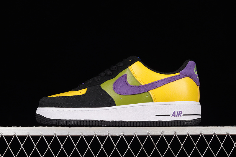 Nike Air Force 1 '07 Low Black/Yellow/Purple/Green 17