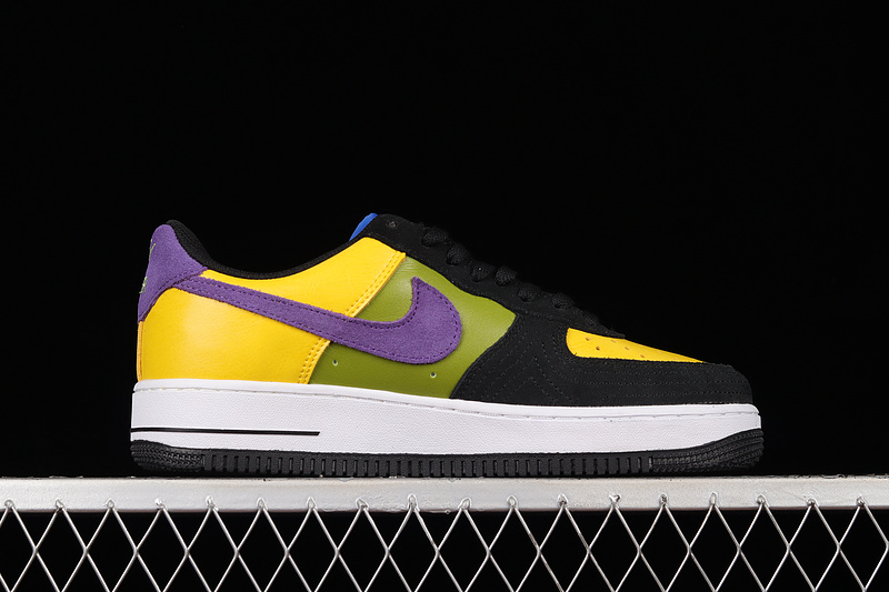 Nike Air Force 1 '07 Low Black/Yellow/Purple/Green 19