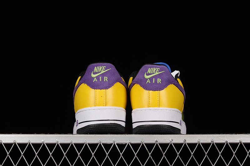 Nike Air Force 1 '07 Low Black/Yellow/Purple/Green 31