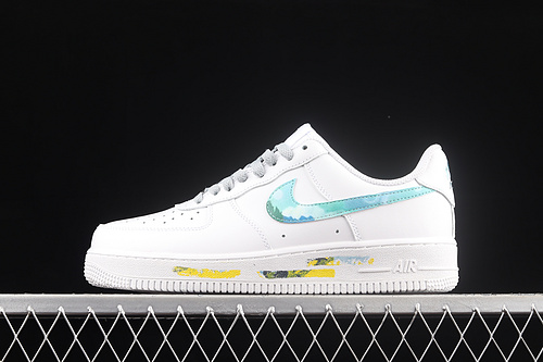 Air Force 1 O7 Low White/White/Blue 5