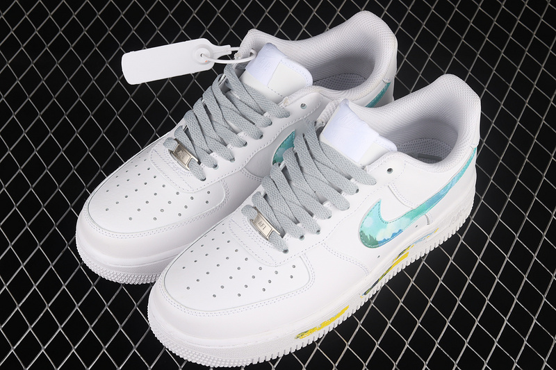 Air Force 1 O7 Low White/White/Blue 7