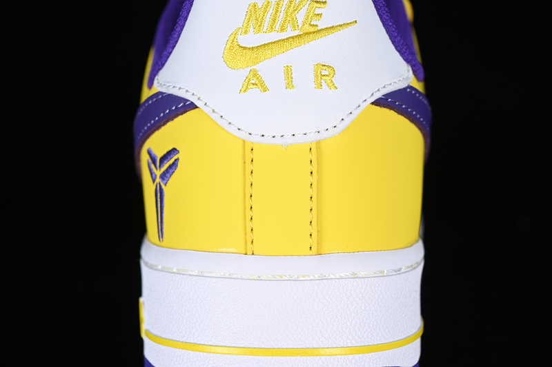 Kobe Nike Air Force 1 '07 Low White/Yellow/Purple 17